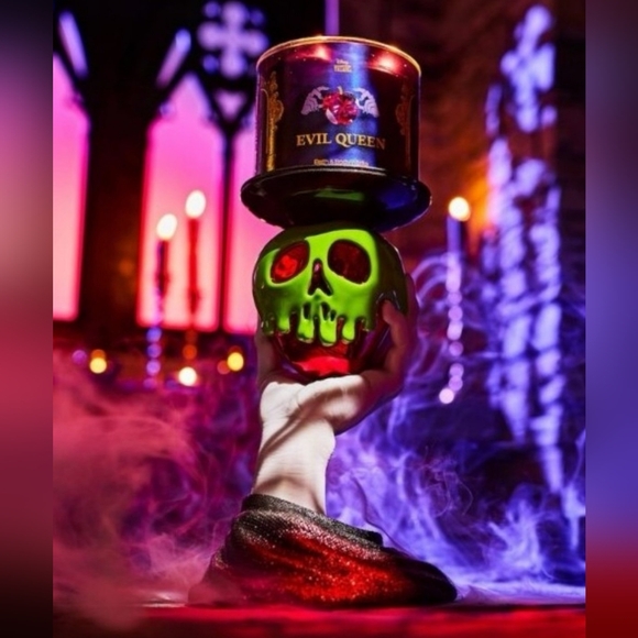 New Bath & Body Works Disney Evil Queen Candle Holder Poisoned Apple Snow White - Picture 7 of 11